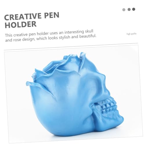 Stylos et maquillage pot crâne 3D cadeau original