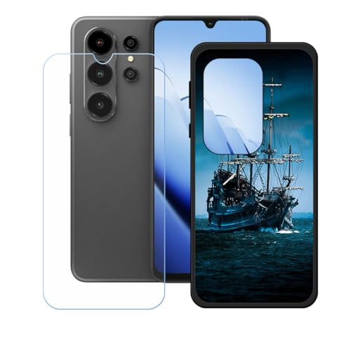 LCEHTOGYE �K�p Blackview Wave 10 +�����K���X�X�N���[���v���e�N�^�[�p�P�[�X�A�K�p Blackview Wave 10 (6,88")�ƌ݊����̂���u���b�N�\�t�gTPU�V���R���Q���P�[�X�ی�J�o�[ WZ10