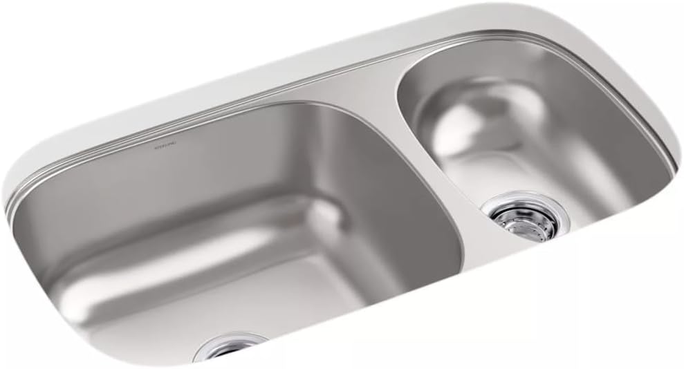 Sterling 36599-NA Valton™ 32-3/16" undermount double-bowl kitchen sink, Stainless Steel