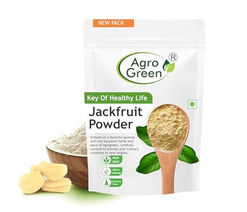 Image of Agrogreen Jackfruit Powder, Naturally Processed Gluten Free Atta, Raw Jackfruit Flour Natural & Diabetic-Friendly (100 GM)