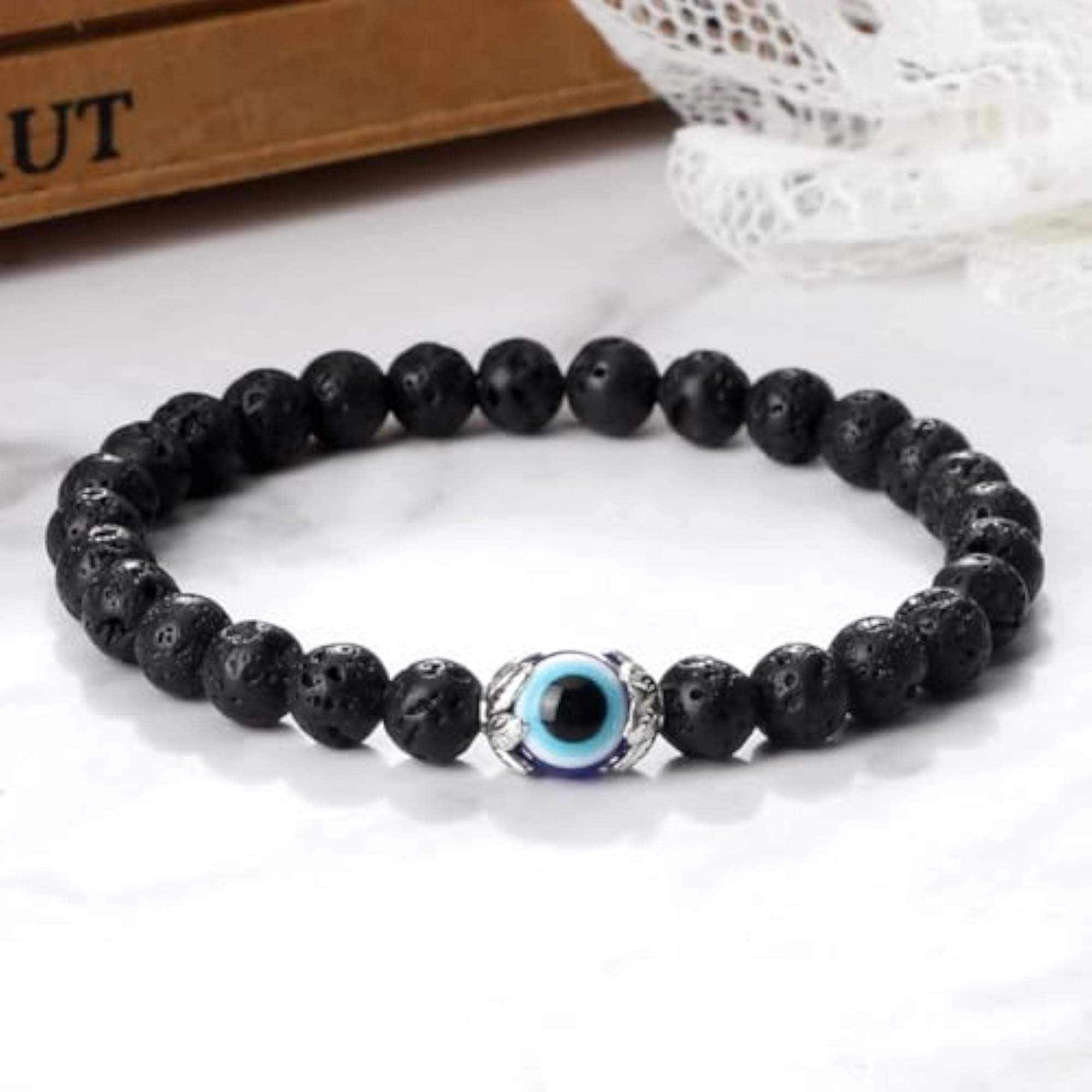 Evil Eye Stone Bracelet for Protection