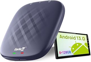 Adaptador de sistema Carlinkit CarPlay Ai Box Android 13.0, Adaptador sem fio CarPlay e sem fio para Android Auto, 8G+128G/QCM6125 8-core, Google Play/4G, grande número de aplicativos