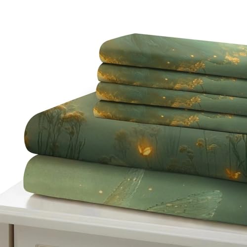 Housse de Couette Imprimé 3D Hibou de feu en Microfibre Résistante de Qualité