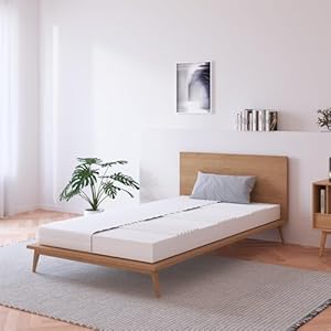 BOLLI Matelas en Mousse 90×190, Matelas Amovible à 7 Zones de Confort, Réversible Été/Hiver, Respirable, Hauteur 14 cm (Matelas 90x190x14cm)