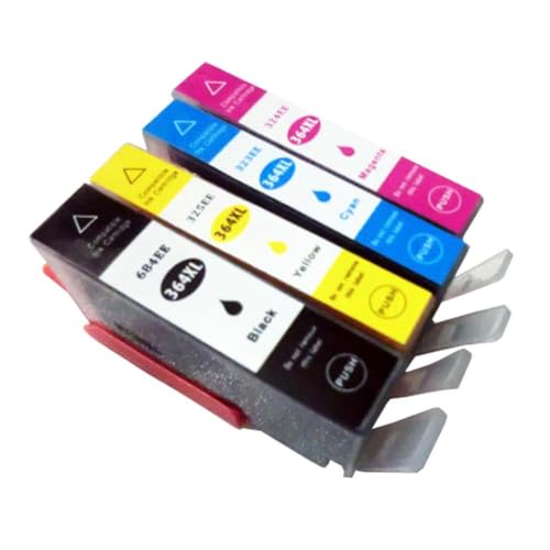4X Compatible Cartridge de Tinta 364 HP364 HP364XL Compatible con DeskJet 3070A 3520 & Photosmart 5510 5520 C309 Series Printers