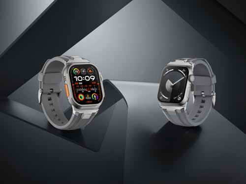 Bracelet Apple Watch compatible 42/44/45/46/49mm gris titane - 5