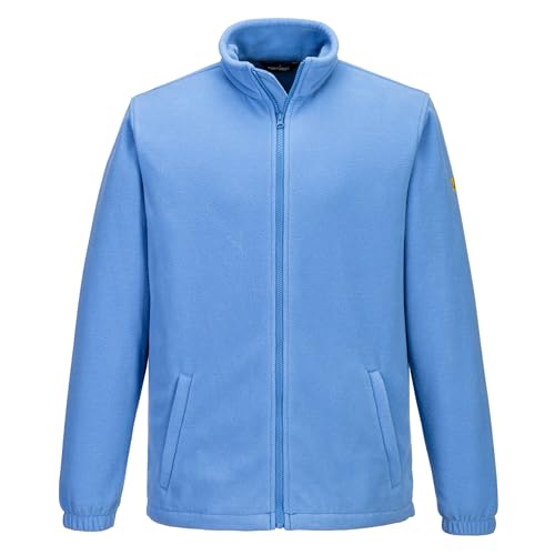 Polaire antistatique ESD veste de travail thermique bleue Portwest Hamilton S homme et femme