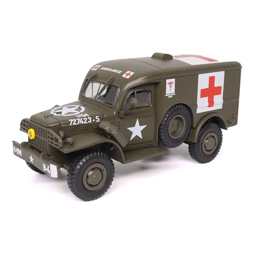 Motor city classics 1:43 Scale Military Diecast Collectible | WC54 Ambulance | Militaria Diecast Model 24211-42