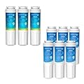 Waterdrop EDR4RXD1 Refrigerator Water Filter, Replacement for Maytag UKF8001, EveryDrop Filter 4, 9 Filters