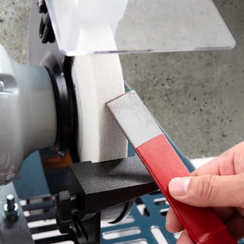 POWERTEC Bench Grinder Wheel 8 Inch 80 Grit, White Aluminum Oxide Grinding Wheel for Bench Pedestal Grinder, 1" Thick 5/8" Arbor, Sharpening & Shaping Drill Bits, Blade, and Chisel 2PK (15512-P2) - Image 4