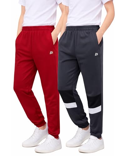 Image of RBX Boys' Sweatpants - Active Tricot Joggers Warm-Up Track Pants (2 Pack)