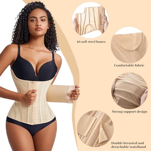 Waist Trainer for Women Faja Body Shaper Tummy Control Shapewear Waist Cinchers Corset3