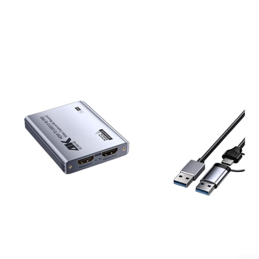Tarjeta de captura de video, tarjeta de captura de video 4K 60Hz para Switch para transmisión PS5 como una tarjeta de captura de video Pro MS2131 para transmisión de juegos 4K 60Hz (4K)