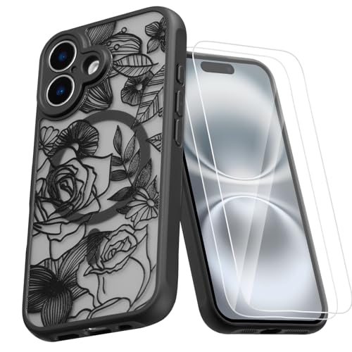 Coque iPhone 16 Plus Magsafe fleurie pour sublimer vos tenues au quotidien avec style