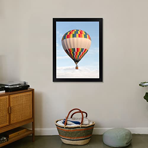 DOAI ART 18x24 Poster Frame Black - 16x20 Picture Frames with Mat or 18 x 24 without Mat - Polished Plexiglass for Wall Vertically or Horizontally Display - Wall Mounting Hardware Included