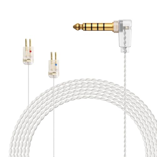 OKCSC Aurora ���P�[�u�� WESTONE�p �C���z���P�[�u�� 2Pin 0.78mm �P�[�u�� 4.4�o �o�����X�ڑ� 2�c �����xOFC�⃁�b�L W4R/UM3X/JH13/JH16/UE18�ȂǂɓK������ ����120cm �ɍ׃^�C�v