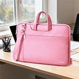 Ferkurn Laptop Bag Case for Women Men, Laptop Sleeve Computer Bag Briefcase with Shoulder Compatible with Macbook Pro/Air, HP Chromebook, XPS, ASUS, Acer, Samsung, Pink, 14 Inch - Image 7