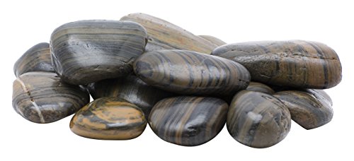 Margo Garden Products RFST5-20 Rainforest Pebbles, Striped