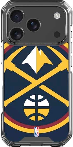 Skinit Clear Phone Case Compatible with iPhone 17 Pro - Officially Licensed NBA Denver Nuggets Distressed Design
