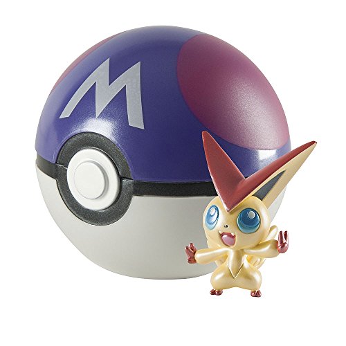 TOMY Pokemon 20th Anniversary Victini and Master Ball Limited Edition Figurine