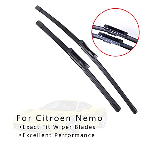 Balai d'essuie-glace avant arrière Citroen Nemo 2009 2010 2011 accessoires auto