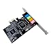 Pcle Sound Card Channel CMI8738 Chipset Audio Interface PCI-E 5.1 Stereo Digital Card Desktop Soundcard Connectors Compatible with The Computer