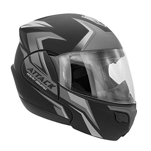 Pro Tork Capacete Attack Hsa 60 Preto/Prata