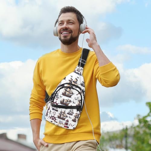 Mochila cruzada náutica para correr y hacer senderismo en tus escapadas de fin de semana 6