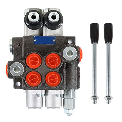 2 Spool Hydraulic Directional Control Valve 11GPM Adjustable for Tractors Loader