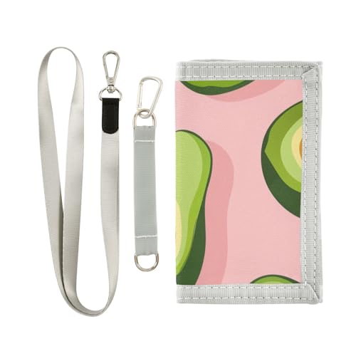 Trifold Wallet for Boys Ages 9-12 Mini Outdoor Sports Purse Coin Pocket & Card Holder, Travel Accessory Avocado