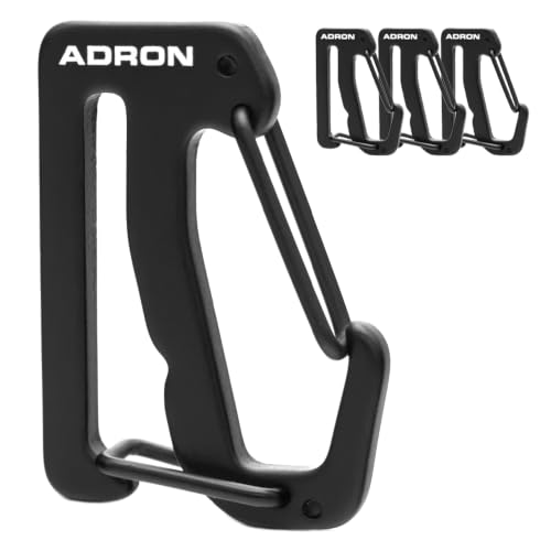 Adron Tactical MOLLE Carabiner Clip (4Pack) – Low Profile Aluminum