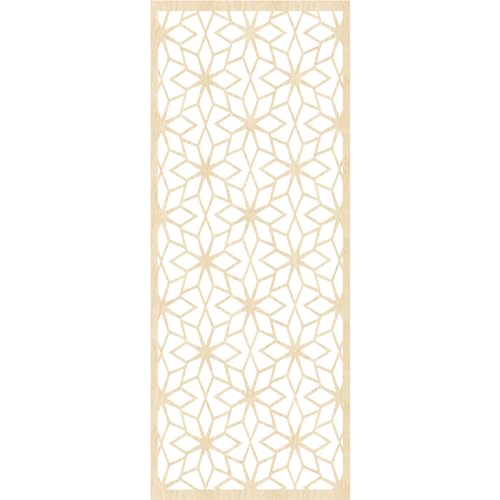 Image of Lake Decorative Pierced Fretwork Wood Wall Panels, 31 3 /8 inchW x 79 3 /8 inchH x 1 /4 inchT, Birch