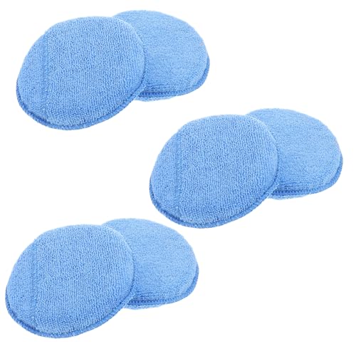 Garneck 6 Pezzi Spugne per Applicazione Cera Strumenti Pulizia e Dettaglio per Veicoli Spugne Riutilizzabili per Lucidatura Auto