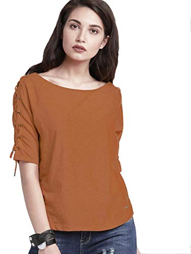 Image of DHRUVI TRENDZ Women's Regular Fit Tops | T Shirt for Women | Tops for Jeans for Women | Tops for Women | Western Tops for Women Stylish | T-Shirt for Women