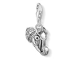 elefantenkopf deko Charm Club Anhänger mit Karabinerhaken als Verschluss passend zum Charm Armband und zur Charm Kette