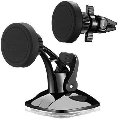 Dashboard/Windshield/Air Vent Car Magnet Phone Holders, Car Magnetic Phone Mount for Most Smartphones(4 Metal Plates Included)