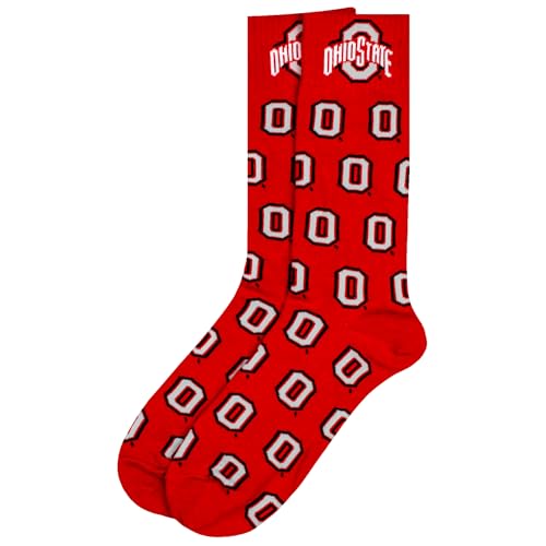 Donegal Bay Ohio State Buckeyes Scarlet Dress Socks - NCAA Officially Licensed