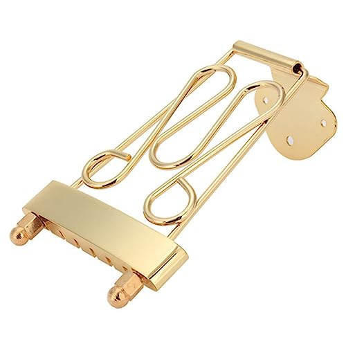 Generic Chrome Guitar Hard Tail Bridge Guitar Bridge Saddles Tailpiece Wired Frame Tailpiece