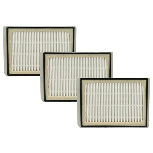 vhbw 3x Filtro compatible con Kärcher VC 5200, VC 5300, SV 1902, SV 7, SV 1905, SV 7 (white) aspiradora - Filtro HEPA antialérgico