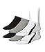 Produktbild PUMA 6 Paar Lifestyle Sneaker Socken Gr. 35-46 Unisex Kurzsocke Füßlinge, Farbe:325 - white/grey/black, Socken & Strümpfe:39-42