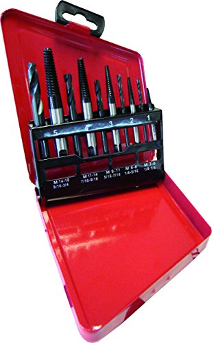 Jeux d'Extracteurs de Goujons et Forets KING TONY 11310SQ Kit de Retrait pour Fixation Bloquée