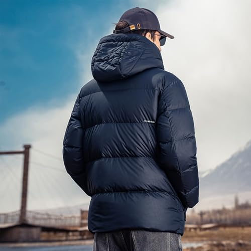 Duck Down Jackets For Men,Mens Puffer Jacket For Cold Protection And Warmth,Hooded Mens Winter Coat,90 White Duck Down2