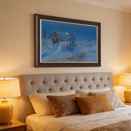 Toile deco Joshing Moon 1918 impression d'art premium Charles Marion Russell - 4