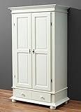  V. Jause e. K. Kleiderschrank Mehrzweckschrank Dielenschrank Fichte massiv Weiss lasiert