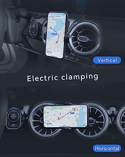 Behave Electric Telescoping Mount Fit For Mercedes-Benz Cla,Phone Holder Fit For Mercedes-Benz Gla-Class 2021-2023 Cla-Class 2020-2023 Telescop Holder Compatible With Iphone 13,For Iphone 14 #TOP2