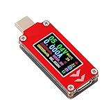  Probador de medidor de potencia digital USB, color de pantalla Probador de multímetro USB Multifunción Tipo-C PD Amperímetro Detector Voltímetro para productos digitales 3C