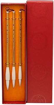Chinese Calligraphy Writing sumi with roll-up Brush Japanese Brush Painting kit Chinese Traditional Calligraphy Brus, Watercolor Drawing Brush Wolf Hair, Painting Set Kanji Japanese Drawing