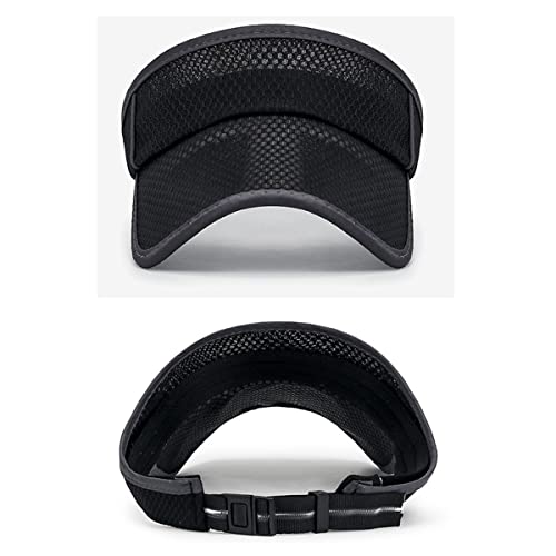 Image of Outdoor Sport Cap Wide Brim UV Protection Breathable Adjustable Baseball Cap for Beach Golf Running Tennis
