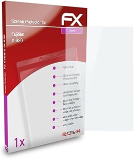 atFoliX Plastic Glass Protective Film compatible with Fujifilm X-S20 Glass Protector, 9H Hybrid-Glass FX Glass Screen Protector of plastic