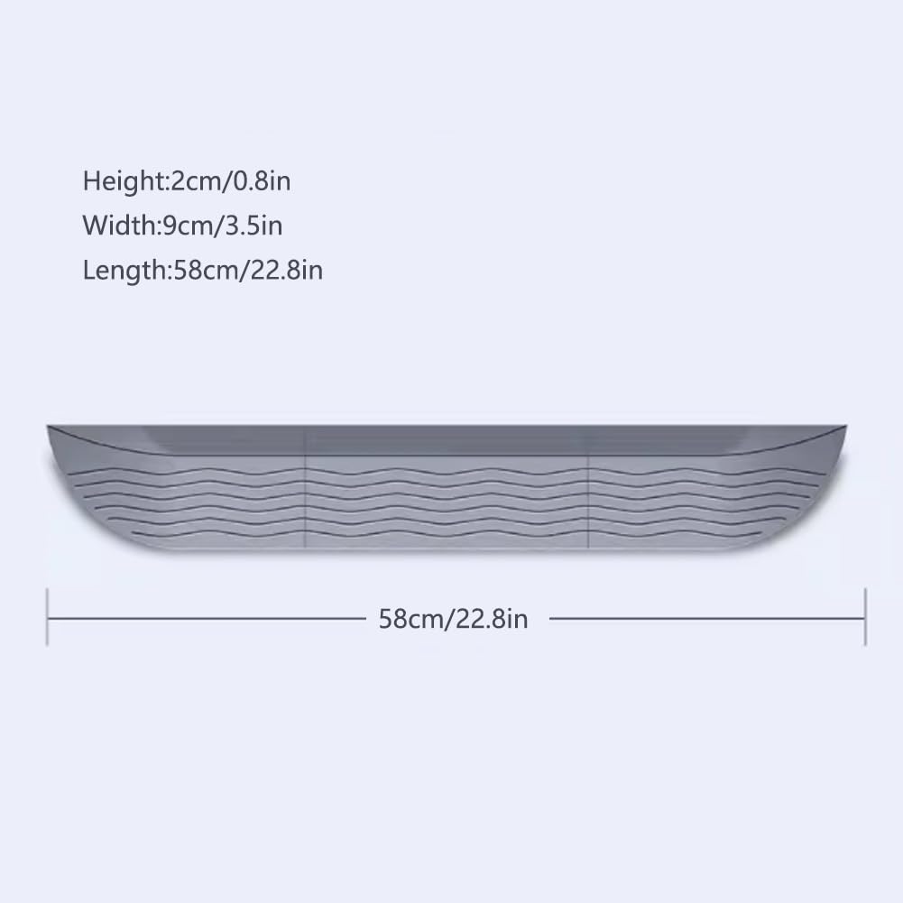 DNGXAOYA 1.5-3 Cm Spliceable Threshold Ramp, Non-Slip Surface,Wheelchair Ramps for Doorways?Fall-Resistant Design of Wheelchair Threshold Ramp for Wheelchairs, Sweepers, Bicycles(Gray,58 * 9 * 2cm)